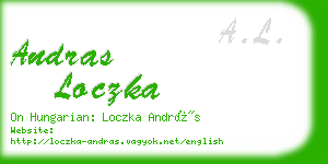 andras loczka business card